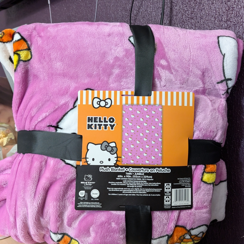 Hello Kitty Pink Plush Blanket
